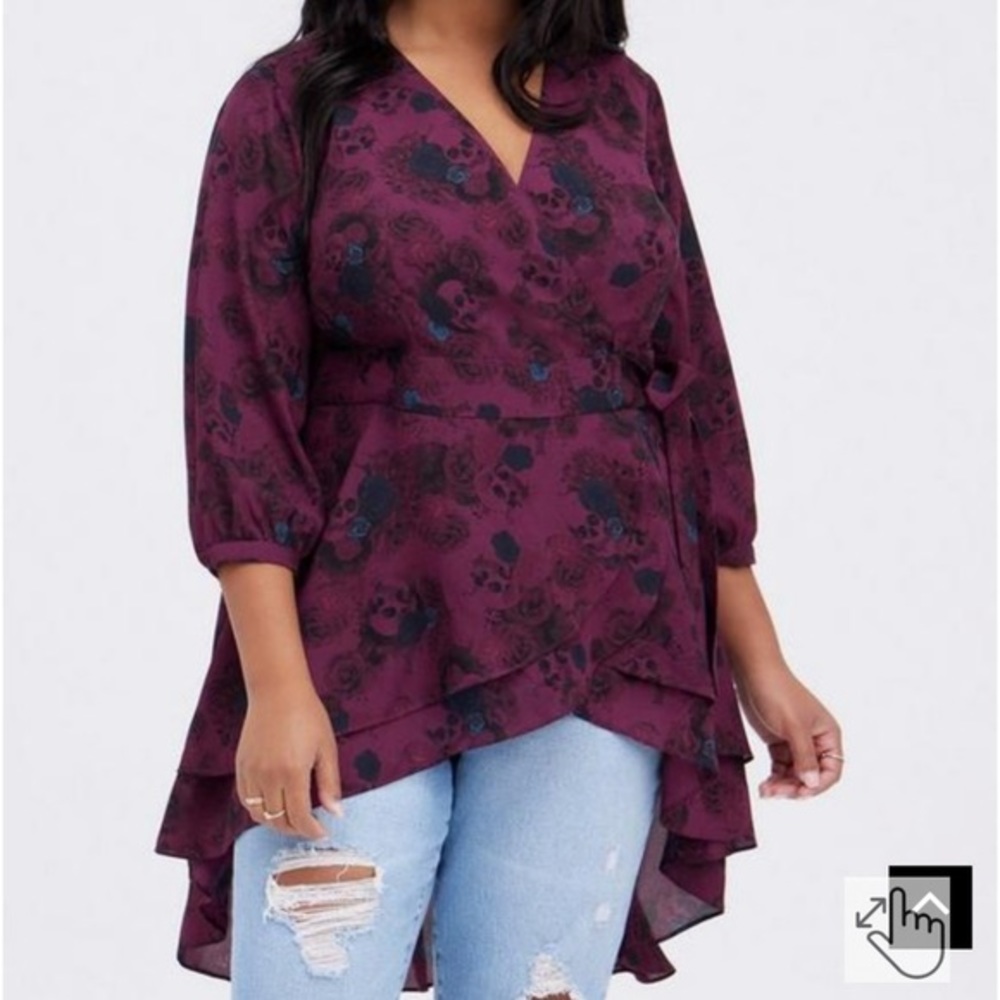 Torrid Wrap Blouse